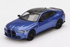 【新品】ミニカー 1/64 BMW M4 コンペティション (G82) 左ハンドル(ポルティマオブルー) 「ミニGTシリーズ」 [MGT00845-L]