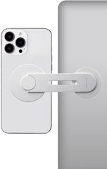 136 エレコム スマホスタンド ディスプレイ Magsafe (マグセーフ) iPhone用 マグネット取り付け 180度回転 【iPhone14/13/12シリーズ対応】 シルバー AMS-DSMARMDSV