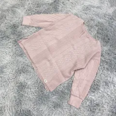 【良品】フェリシモ  ケーブルニット  加工  (M)  カジュアル  カワイイ  ピンク系  桃色【送料無料】のサムネイル