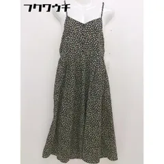 ◇ 179/WG イチナナキュウ/ダブルジー 花柄 キャミソール ロング ワンピース サイズ38 ブラック系 レディース  【1109290015998】のサムネイル