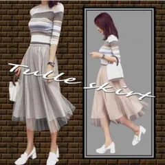 シフォンスカート レディース 膝丈 コーデ ウエストゴム 送料無料