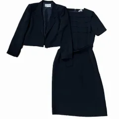 pierre cardin ピエールカルダン ブラックフォーマル ワンピース スーツ セットアップ 冠婚葬祭 礼服 喪服 ブラック サイズ9A3 /T2K