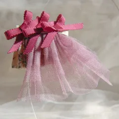 【全3色】華やかチュールのヘアクリップ  プチギフト、プレゼントにも♡