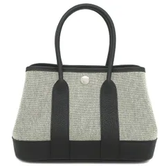 【HERMES】 ネオ・ガーデン 23 ハンドバッグ エクリュ ブラック エルメス HERMES ハンドバッグ ネオ ガーデン23 ネゴンダ トワル