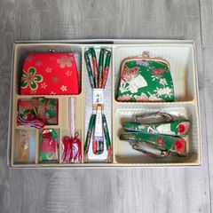 K中古美品 七五三用セット 花蝶模様 金糸 黄色×水色□N80629-03 - メルカリ