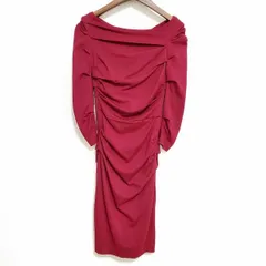 #anc エスカーダ ESCADA ワンピース 32 ボルドー ドレープ レディース [825681]のサムネイル