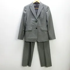 H■ブルックスブラザーズ/BROCKS BROTHERS ストライプ柄 パンツスーツ セットアップ【9AR】灰色系/LADIES■32【中古】