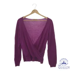 【訳アリ】 PROPORTION プロポーション トップス ニット セーター Vネック ゆったり 長袖 レディース パープル 3 901-5619 送料無料 古着