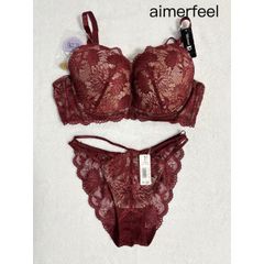 【新品】 aimerfeel  エメフィール　ブラジャー＆ショーツセット E80/L 送料込み  6456092