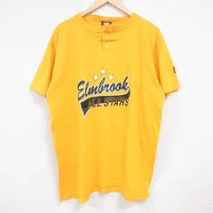 XL/古着 ウィルソン 半袖 Tシャツ メンズ Elmbrook 大きいサイズ ヘンリーネック 黄 イエロー 24jun19 中古