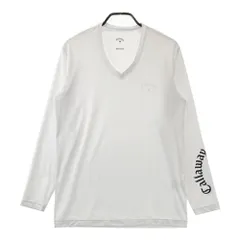 サイズ：LL CALLAWAY キャロウェイ 2024年モデル 長袖Tシャツ プリント  ホワイト系 [240101453829] ゴルフウェア メンズ ストスト
