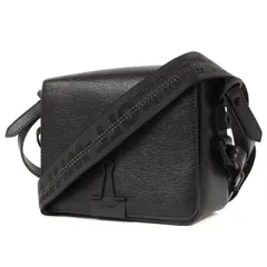 美品 OFF-WHITE オフホワイト バッグ グレインレザー 2WAY ショルダーバッグ ハンドバッグ ブラック 黒 イタリア製 ブランド カジュアルのサムネイル