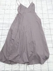 ◇ Θ ナチュラルクチュール 大人系 ノースリーブ 膝下丈 キャミワンピース サイズF レッドブラウン系 レディース E  【1508250000171】