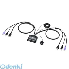 【新品・７営業日以内発送】サンワサプライ SW-KVM2WHU HDMI対応手元スイッチ付きパソコン自動切替器【2：1】 SWKVM2WHU SANWA SUPPLY【沖縄離島販売不可】