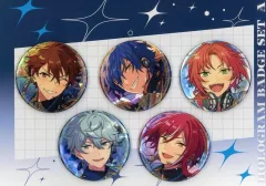 【中古】バッジ・ピンズ Aセット ホログラム缶バッジセット 「プロジェクトセカイ カラフルステージ! feat. 初音ミク×あんさんぶるスターズ!!」