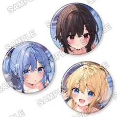 【中古】バッジ・ビンズ アクア＆めぐみん＆アイリス ～温泉でゆったり～ 缶バッジ3個セット 「この素晴らしい世界に祝福を!」
