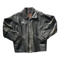 【50s~60s】Rare "大" Japan vintage leather biker jacket ②