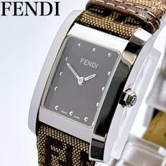 【希少】FENDI フェンディ 腕時計 6000L ズッカ柄 スクエア ゴールド 楽天市場】フェンディ 6000L スクエアフェイス 腕時計