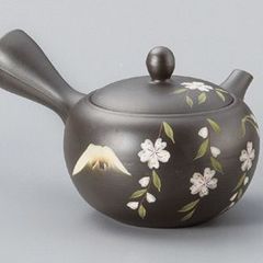 富仙黒丸型しだれ桜 急須, 深蒸し 急須 さわやか 網急須 常滑焼急須 かわいい急須 ティーポット 茶器 お茶 ポット ギフト プレゼント お礼 内祝い 富士山急須 還暦祝い 結婚祝い ポイント消化 引越祝い 還暦祝い 母の日 父の日 敬老の日 湯呑茶碗茶香炉