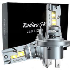 ポン付け H4 Hi/Low LEDヘッドライト 爆光 LED 12V バルブ エブリィワゴン スリムコンパクト ファン内蔵 16000LM 車検対応 1年保証