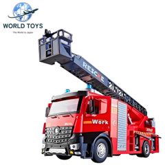 消防車 おもちゃ リアル 大きい はたらくくるま 知育玩具　金属強化モデル　ワールド　トーイズ