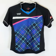 TSP 卓球 ゲームシャツ 半袖 JTTA L レッド×ブラック レディース