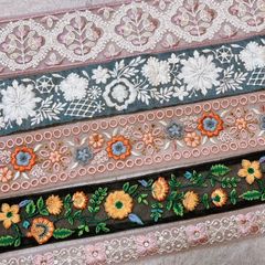 刺繍リボン アソートセット 50cm×5種　A-2