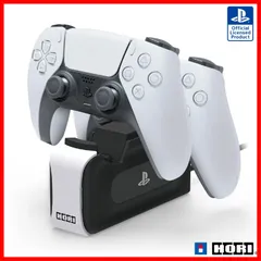 【PS5対応】DualSenseワイヤレスコントローラー専用 充電スタンドダブル for PlayStation5【SONYライセンス商品】
