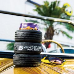 MOON タイヤ クージー ムーンアイズ コースター アメリカン雑貨 ガレージ レーシング キッチン カフェ ペン立て 文房具