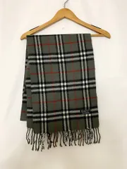 90s Burberrys バーバリー ノバチェック柄マフラー イングランド製 ラムズウール カラー: グレー系