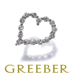 ダイヤ ダイヤモンド 0.57ct ハート ペンダントトップ K18WG #175214