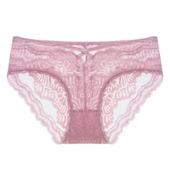 ショーツ レディース 総レース セクシー ランジェリー ストレッチ 通気性抜群 柔らかい 花柄レース シースルー 可愛い L ディップピンク