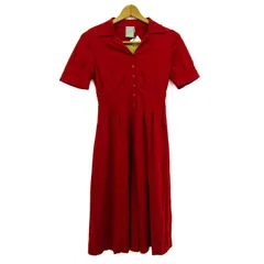 シビラ ロングワンピース トップス 半袖 日本製 未使用品 レディース Mサイズ レッド Sybilla