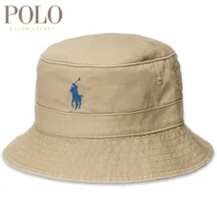 ラルフローレン ハット バケット メンズ レディース 帽子 バケハ ベージュ COTTON TWILL BUCKET HAT　セール