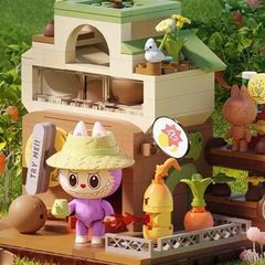 正規品 labubu 森の秘密基地：素敵な栽培ver 日本未発売 POP MART インテリア フィギュア 組み立てブロック かわいい おしゃれ プレゼント ラブブ