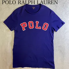 【POLO RALPH LAUREN】Tシャツ　「POLO」　ビッグロゴ　カットソー　半袖カットソー　アップリケ　刺繍　ワッペン　ポロラルフローレン　シングルステッチ
