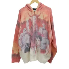 【東店753-1416-2506】【店舗併売】XLARGE x Netflix 「PLUTO」 Mohair Hooded Sweater Red  エクストララージ x ネットフリックス 「プルートゥ」 モヘア フードセーター レッド