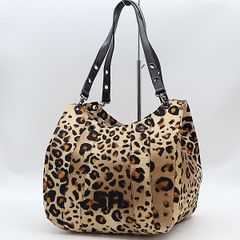 DOLCE&GABBANAべアトリチェ レオパード グラフィティ トートバッグ 