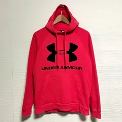 古着 UNDER ARMOUR アンダーアーマー ヴィンテージスウェットパーカー ビックロゴ オレンジ メンズ MD メンズ・スポーツ全般・スウェットパーカー・ビックロゴ・ポケットあり・オールシーズン