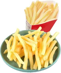 S.fields.inc フライドポテト 食品サンプル模型 30本 リアル 本物そっくり 飲食店 ディスプレイ PVC(ホワイト)