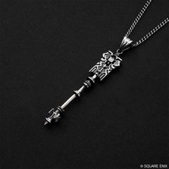 【新品未開封】FINAL FANTASY XIV　Silver Pendant　＜Crystal Exarch's Cane＞ M FF14 FFXIV ファイナルファンタジー14 ネックレス 水晶公 グラハ