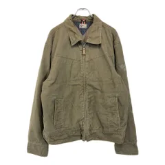 90年代 TOMMY HILFIGER トミーヒルフィガー コーデュロイジャケット 大きいサイズ カーキ(メンズ XXL)中古 古着 V2896