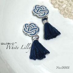 ハンドメイド ピアス 289 ブラウンカボション - メルカリ