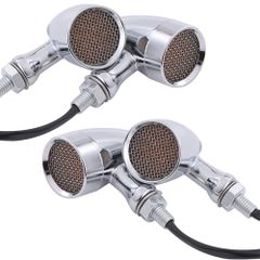 ハーレー ドラッグスター 弾丸 LED 4個 セット シルバー 銀 KRB083