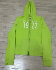 Hollister(ホリスター) ジップアップパーカー フード付き ライトグリーン