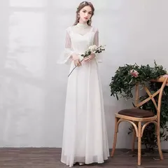 ウエディングドレス 花嫁 結婚式 ウェディングドレス aラインドレス ホワイト 二次会 Aライン 白 花嫁 パーティードレス 披露宴 ブライダル 小きいサイズのサムネイル
