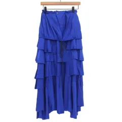  トーガ プルラ TOGAPULLA インナー ティアード スカート ボトムス レディース ブルー size34 TP11-FG219 2021ss Y03457