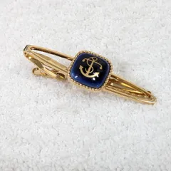 【ロイヤルコペンハーゲン】ネクタイピン　royal copenhargen　ゴールド　陶器　いかり　結婚式　 フォーマル  ビジネス  パーティー