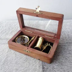 旧蔵イギリス海外銅製望遠鏡 時代物アンティーク断捨離