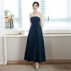 ワンピース お呼ばれ 結婚式  マキシワンピ パーティー ドレス フォーマル 大きいサイズ デート ゆったり 女子会 食事会パーティードレス xiuhua05